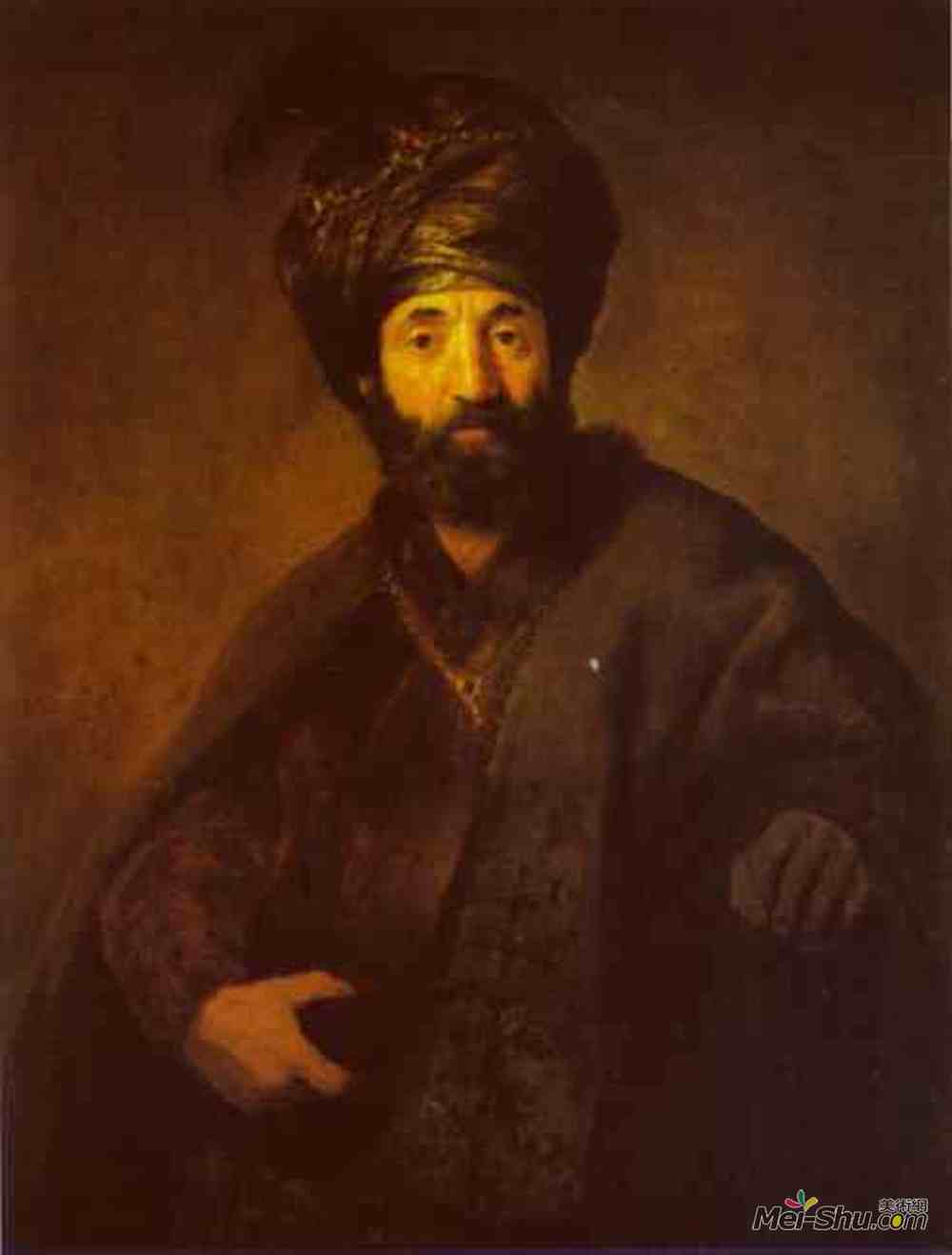 伦勃朗(Rembrandt)高清作品《土耳其人》
