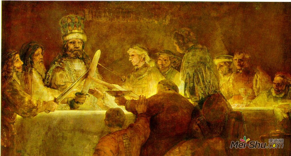 伦勃朗(Rembrandt)高清作品《克劳民事阴谋》