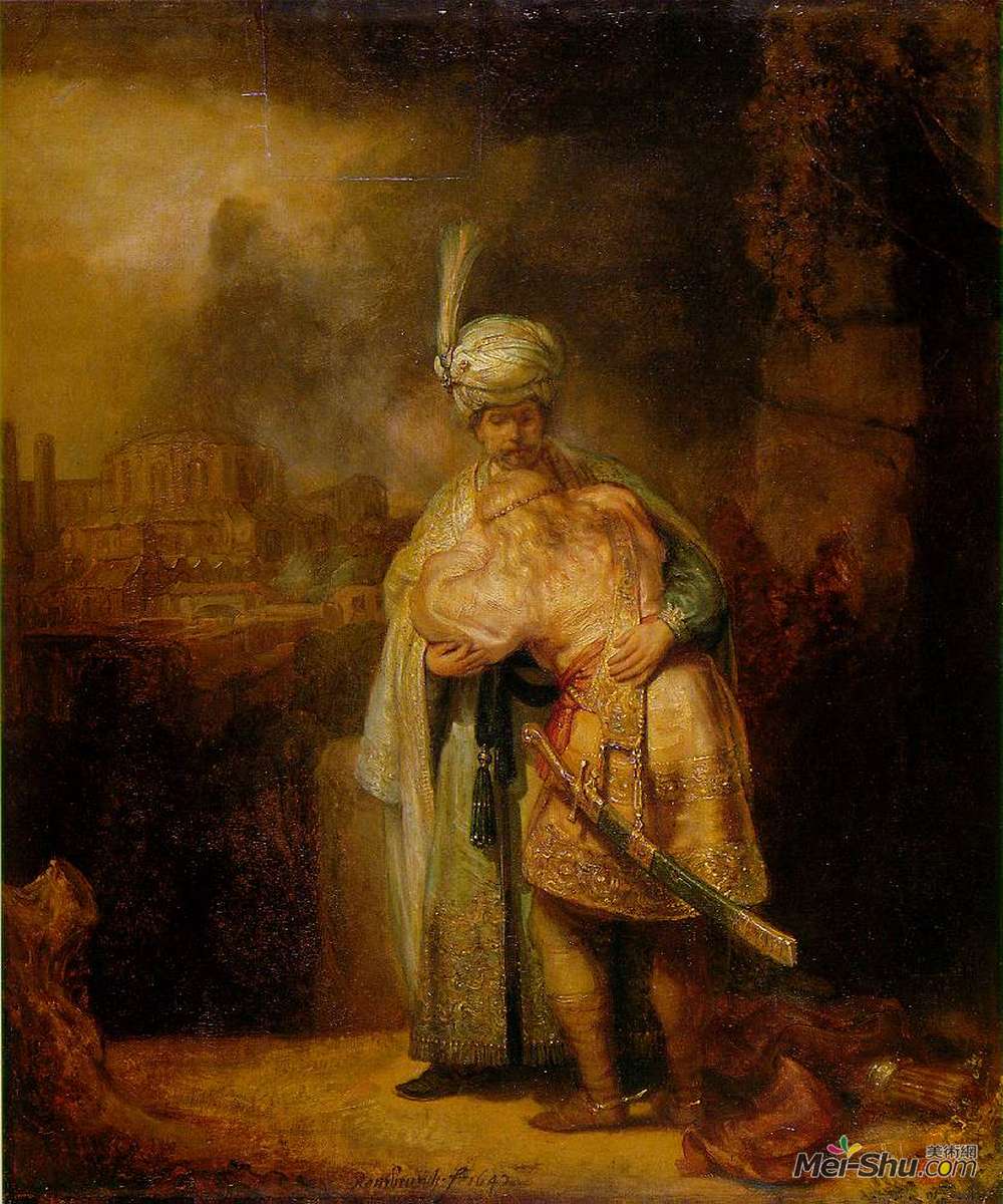 伦勃朗(Rembrandt)高清作品《戴维和乔纳森》