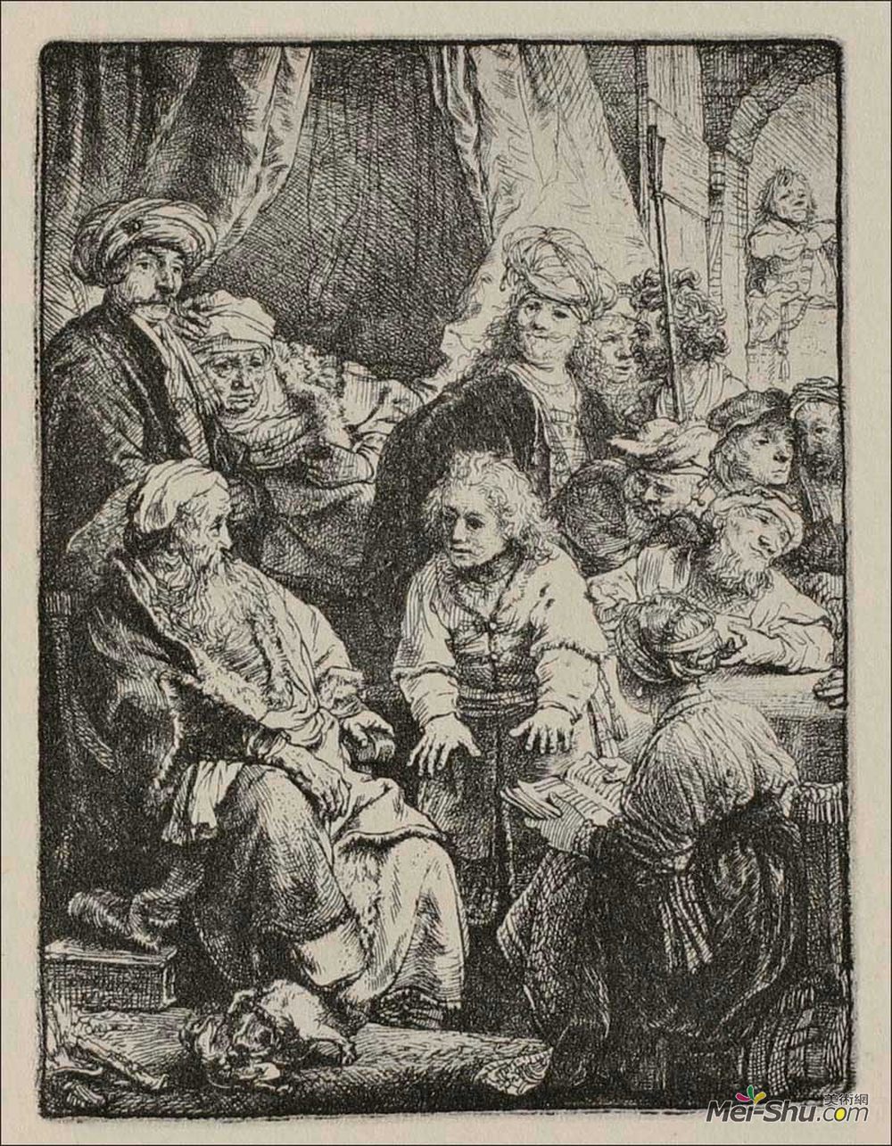 伦勃朗(Rembrandt)高清作品《雅各伯讲述他的梦想》