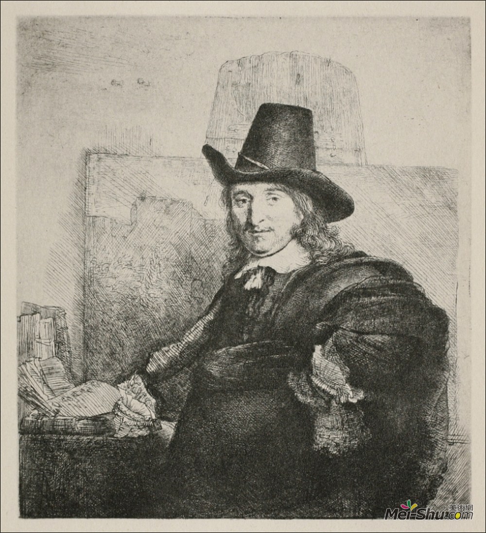 伦勃朗(Rembrandt)高清作品《简·阿塞林肖像》