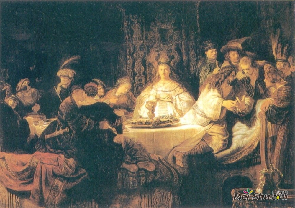 伦勃朗(Rembrandt)高清作品《婚礼上的山姆》