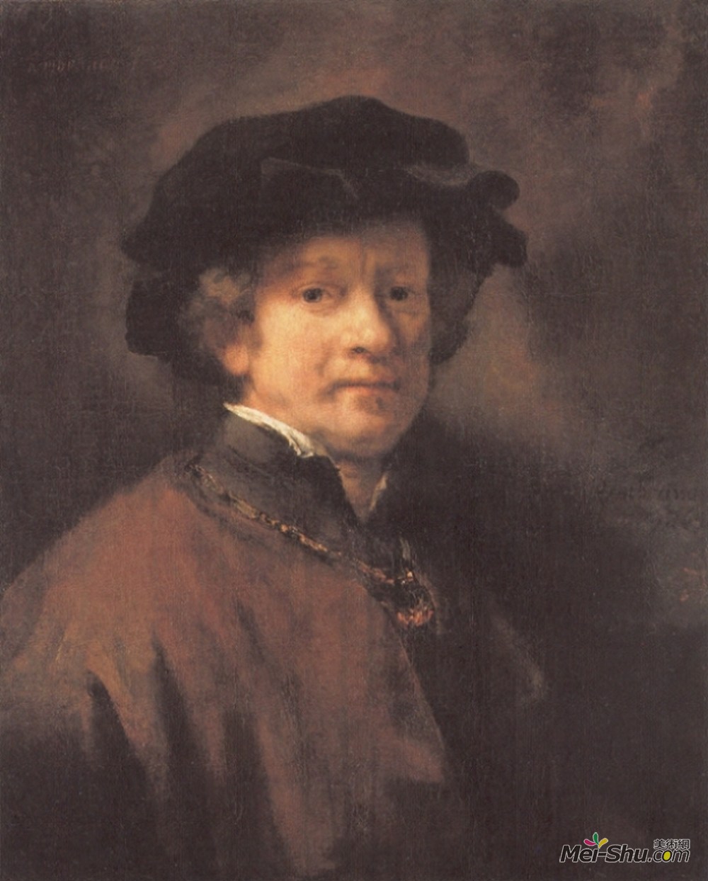 伦勃朗(Rembrandt)高清作品《自画像》