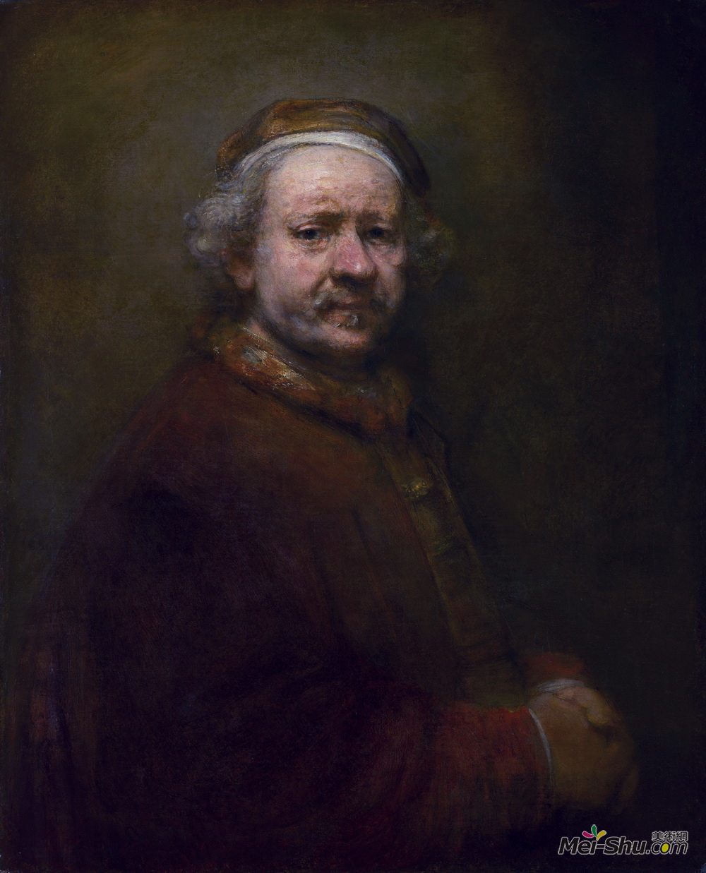 伦勃朗(Rembrandt)高清作品《63岁时的自画像》