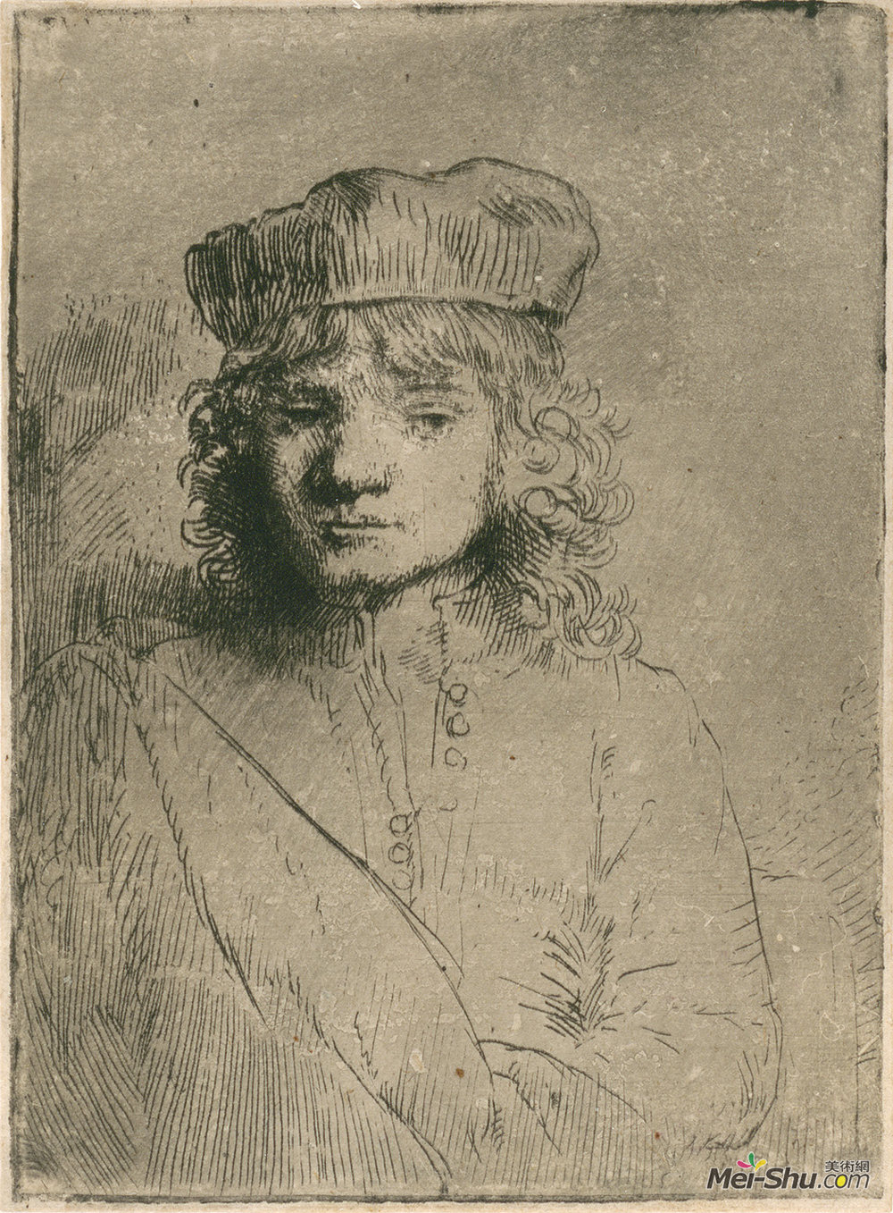 伦勃朗(Rembrandt)高清作品《一个多月以前评论》