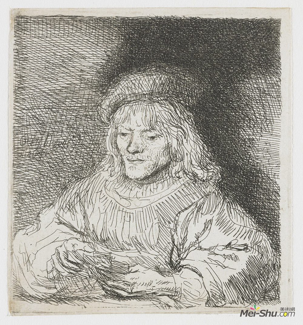 伦勃朗(Rembrandt)高清作品《卡片播放机》