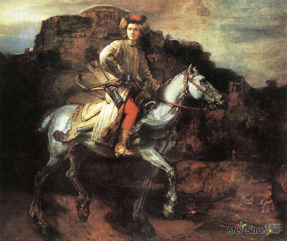 伦勃朗(Rembrandt)高清作品《波兰骑士》