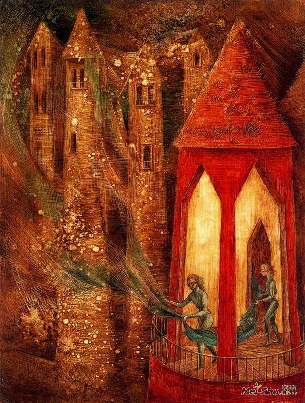 雷梅迪奥斯?瓦罗(Remedios Varo)高清作品《任务》