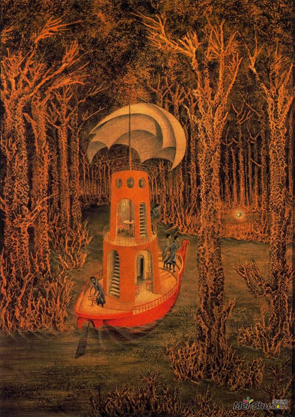 雷梅迪奥斯?瓦罗(Remedios Varo)高清作品《发现》