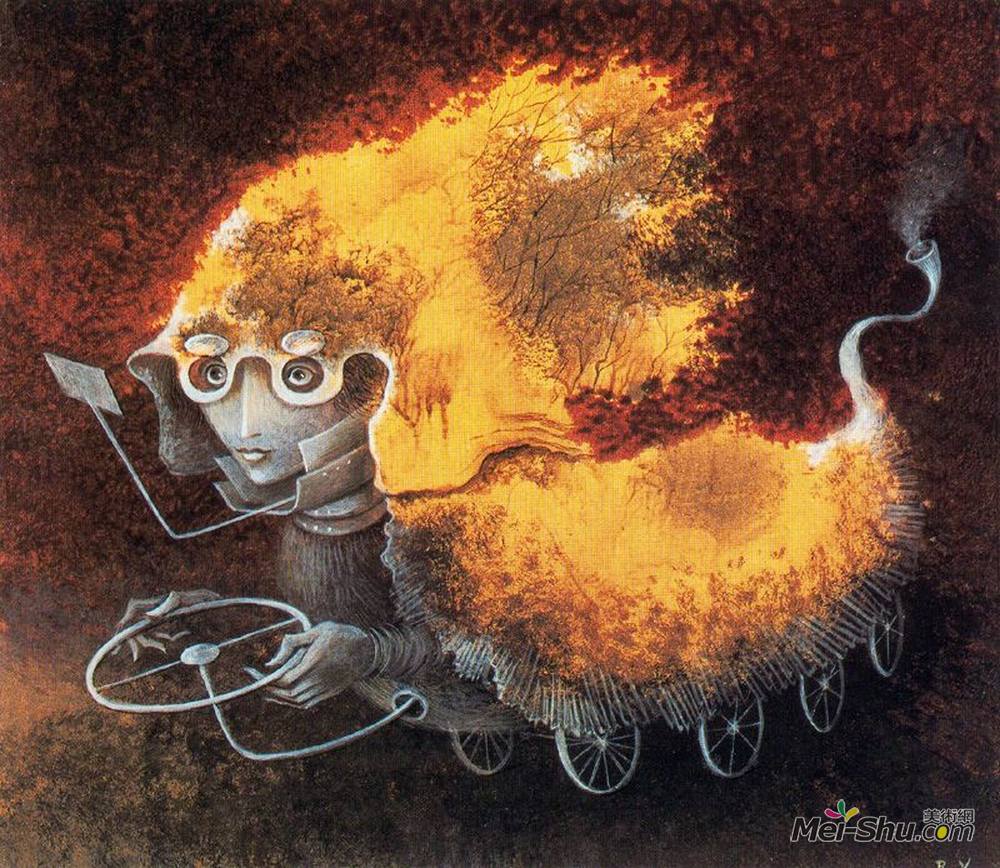 雷梅迪奥斯?瓦罗(Remedios Varo)高清作品《作为沃兰特》