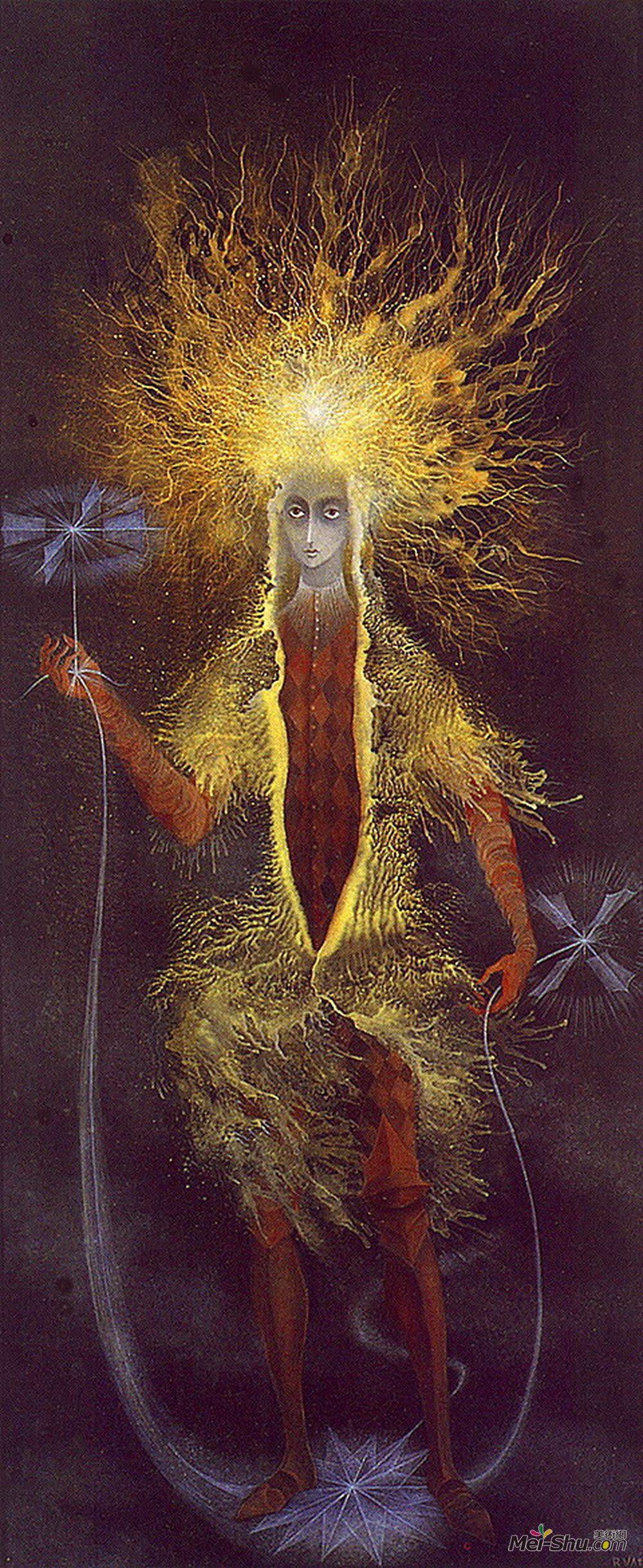 雷梅迪奥斯?瓦罗(Remedios Varo)高清作品《星人》