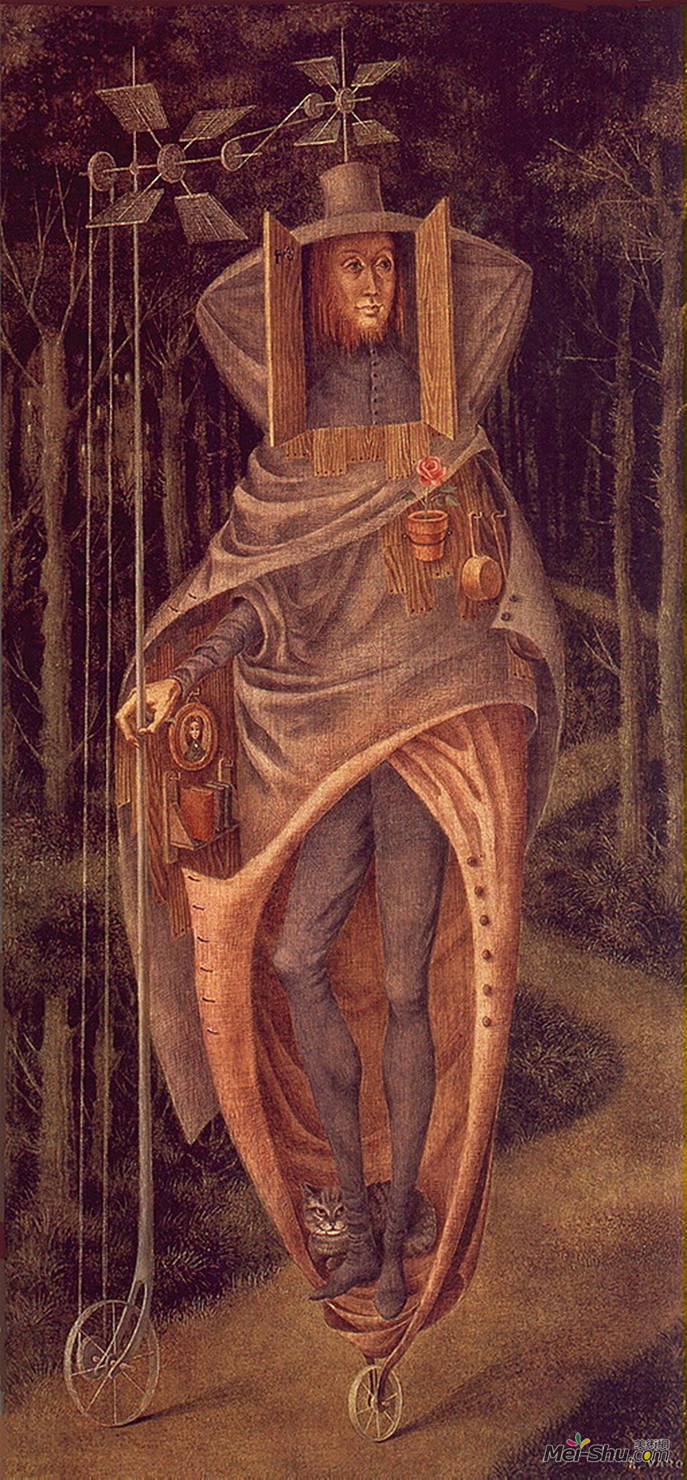 雷梅迪奥斯?瓦罗(Remedios Varo)高清作品《流浪者》