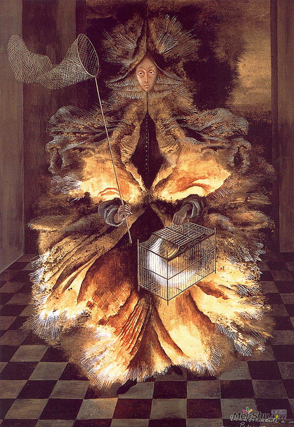 雷梅迪奥斯?瓦罗(Remedios Varo)高清作品《星星捕手》