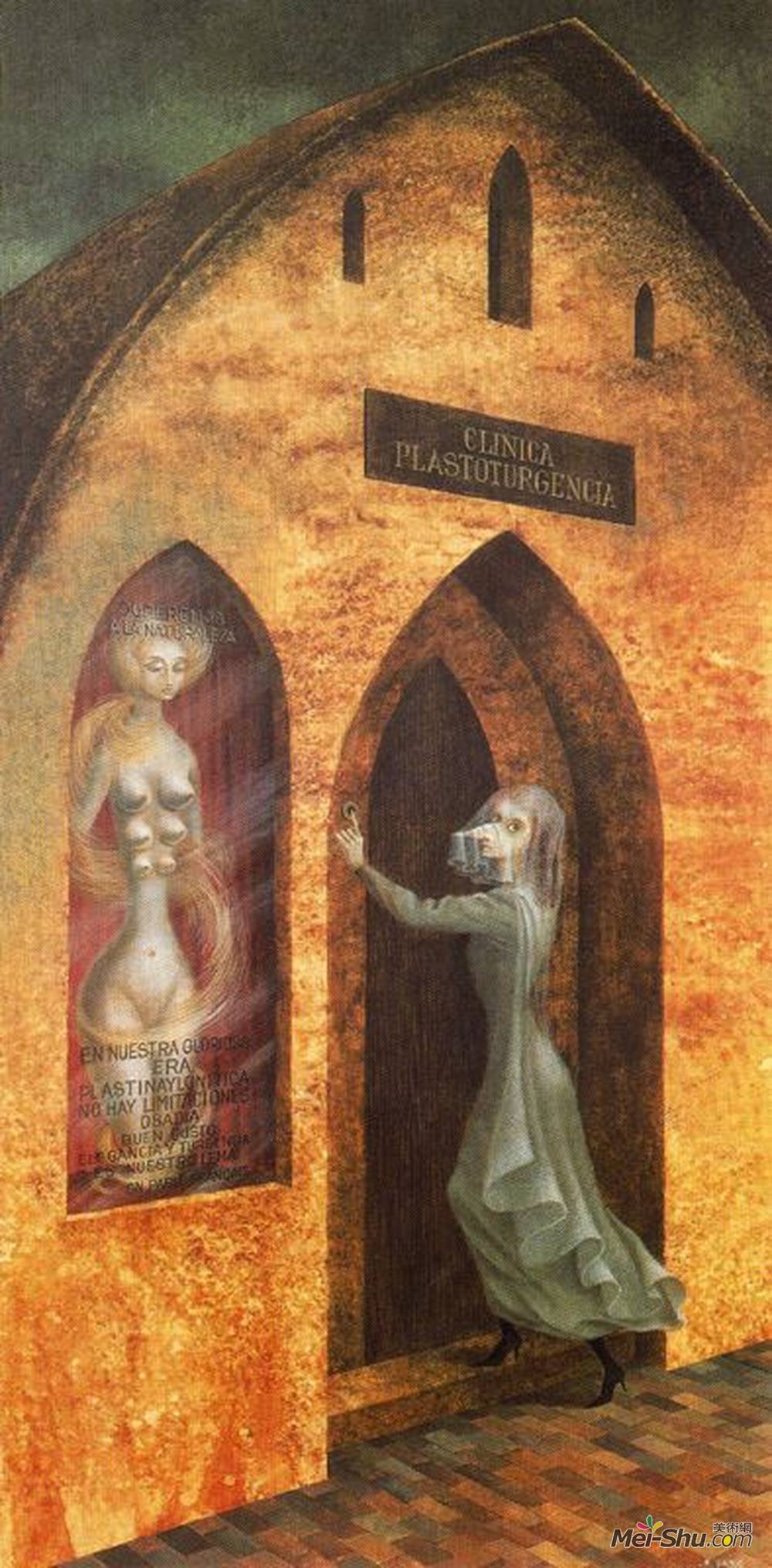 雷梅迪奥斯?瓦罗(Remedios Varo)高清作品《造访整形外科医生》