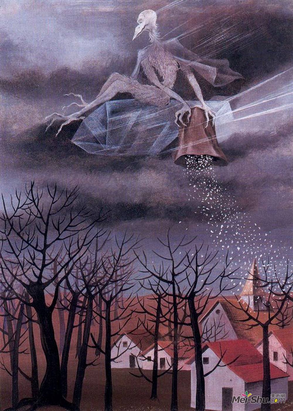 雷梅迪奥斯?瓦罗(Remedios Varo)高清作品《寒冷》