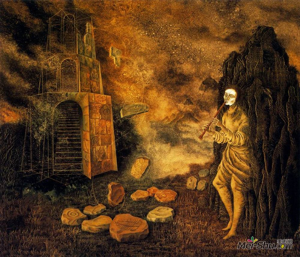 雷梅迪奥斯?瓦罗(Remedios Varo)高清作品《笛手》