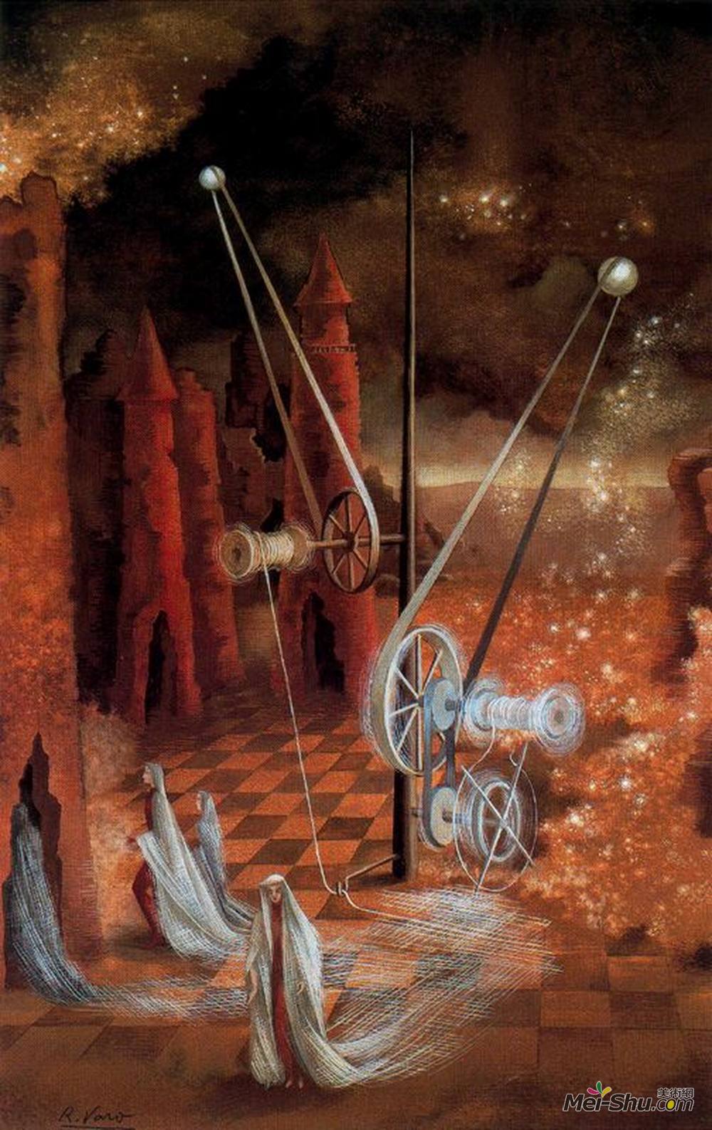 雷梅迪奥斯?瓦罗(Remedios Varo)高清作品《预感》