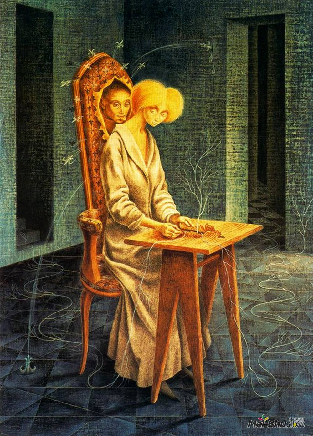 雷梅迪奥斯?瓦罗(Remedios Varo)高清作品《干扰存在》