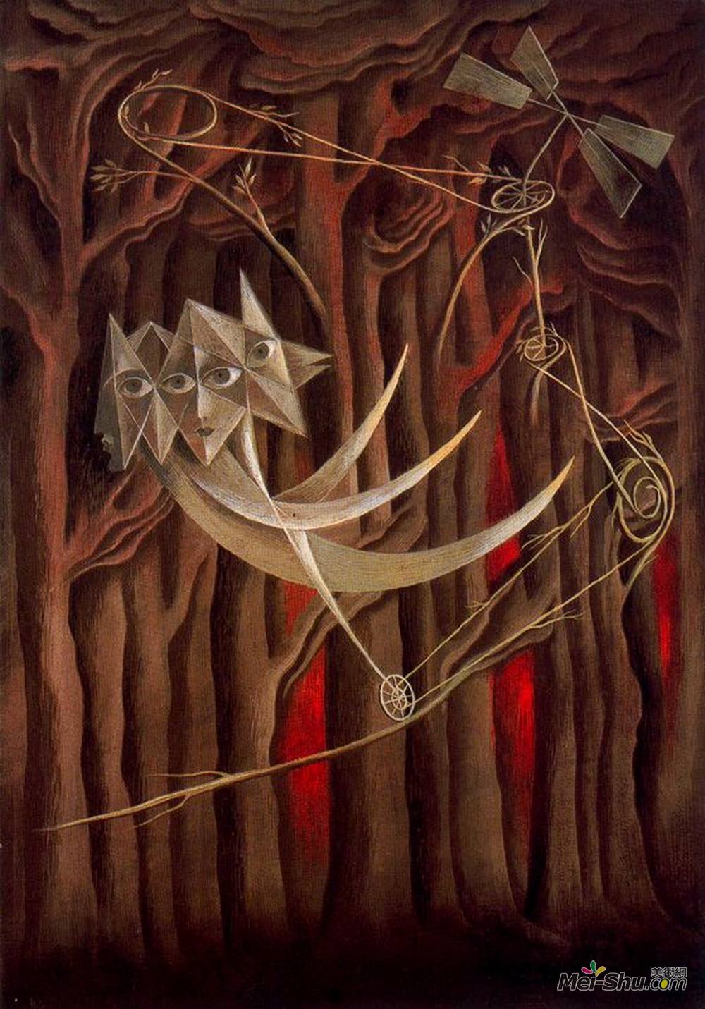 雷梅迪奥斯?瓦罗(Remedios Varo)高清作品《走钢丝者》