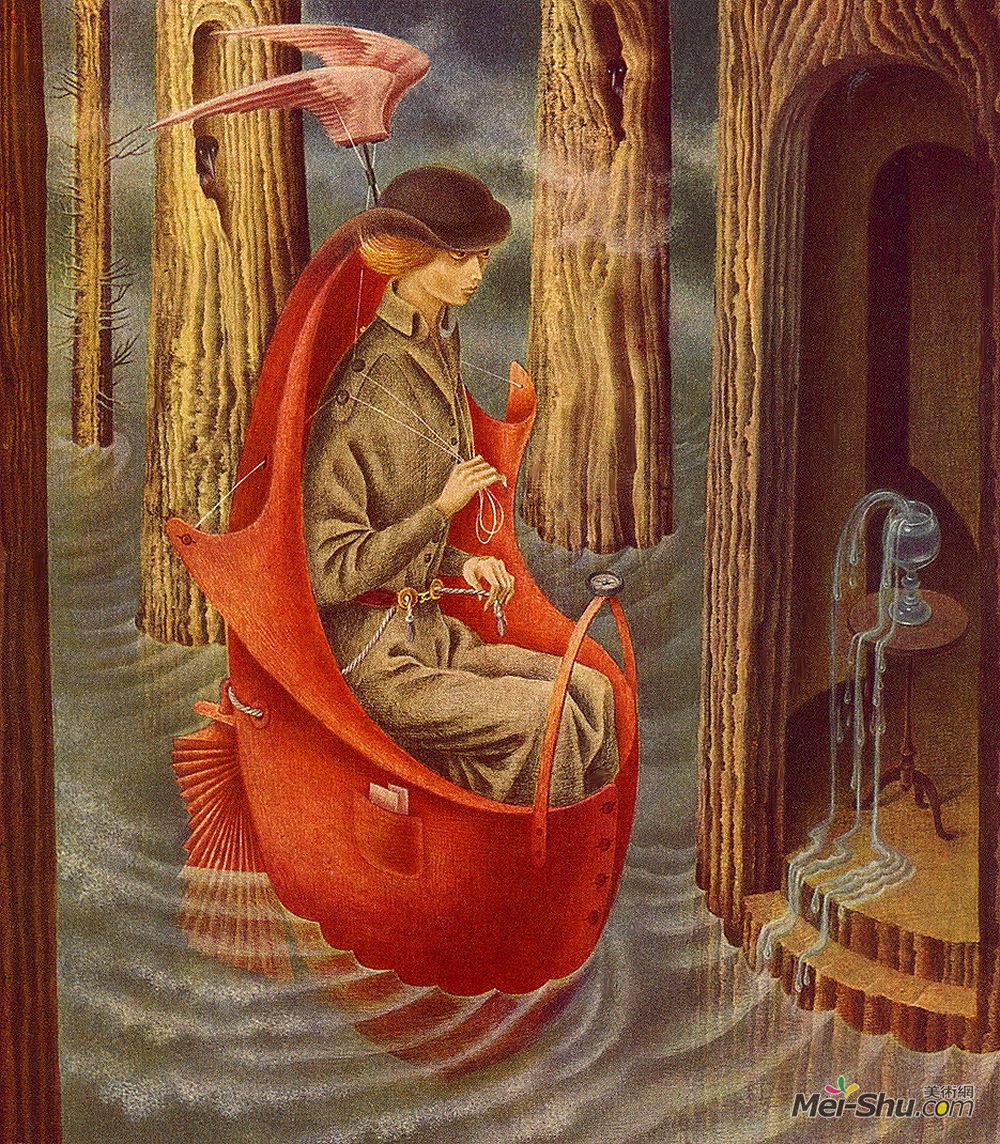 雷梅迪奥斯?瓦罗(Remedios Varo)高清作品《探源源头河流》