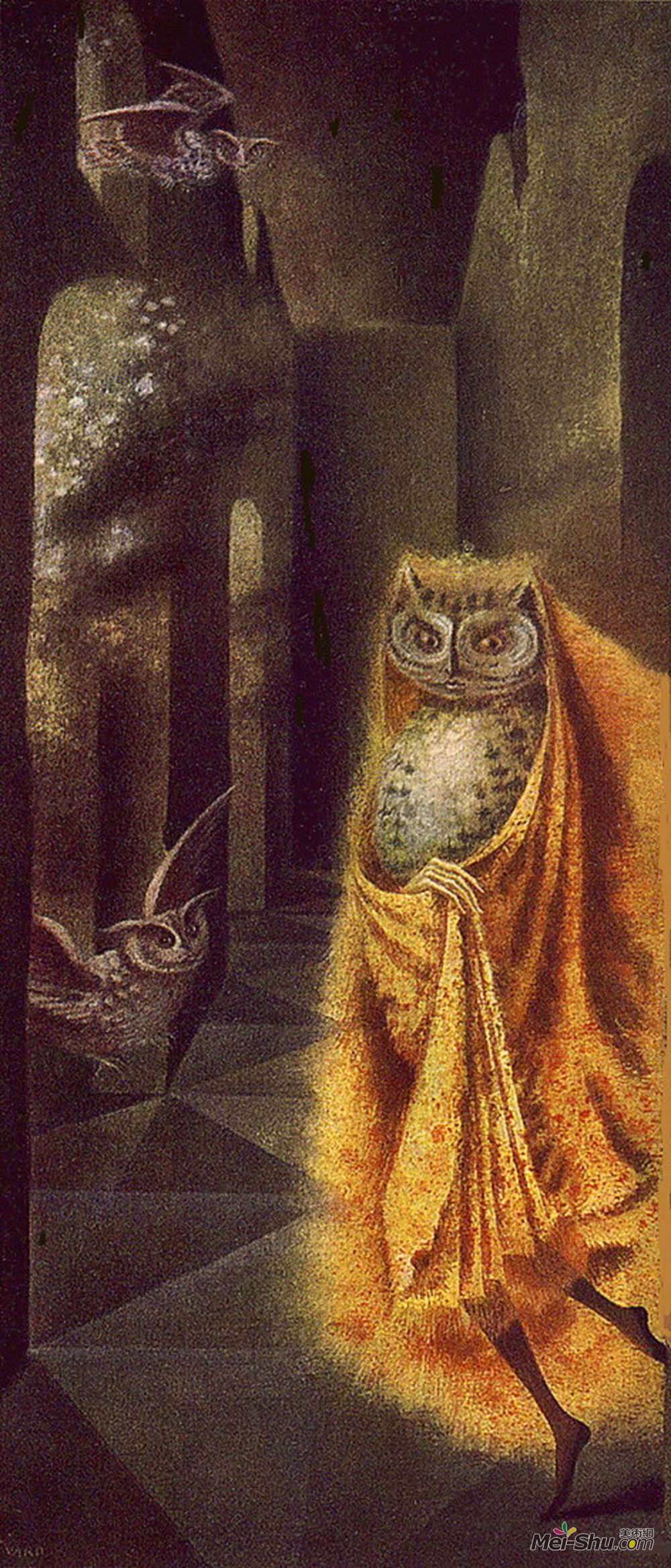 雷梅迪奥斯?瓦罗(Remedios Varo)高清作品《夜间战斗机》