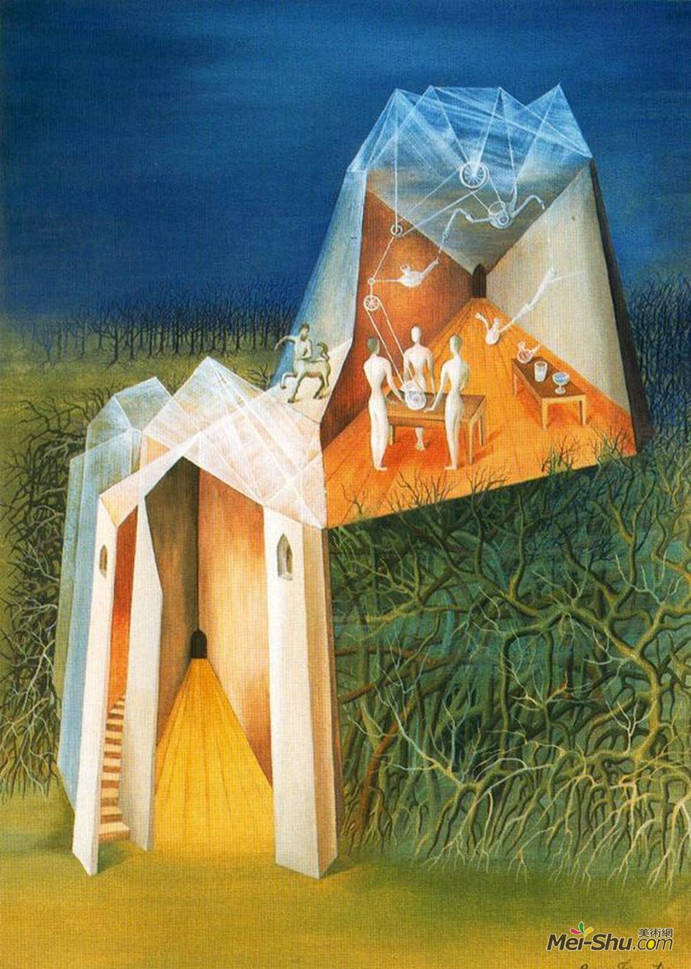 雷梅迪奥斯?瓦罗(Remedios Varo)高清作品《半人马座塔景观》