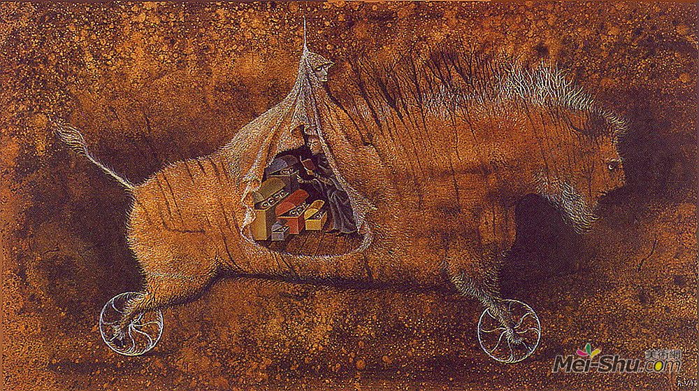 雷梅迪奥斯?瓦罗(Remedios Varo)高清作品《公司动态》