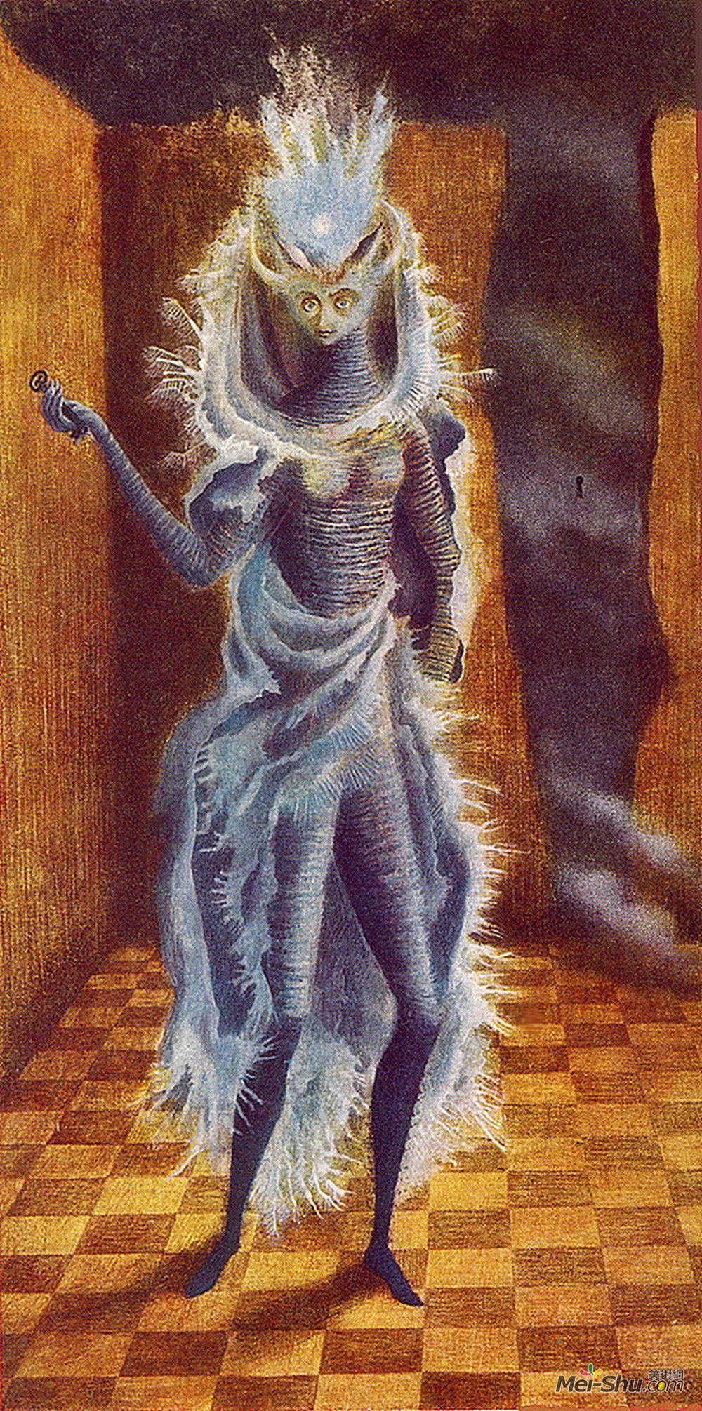 雷梅迪奥斯?瓦罗(Remedios Varo)高清作品《牛头人》