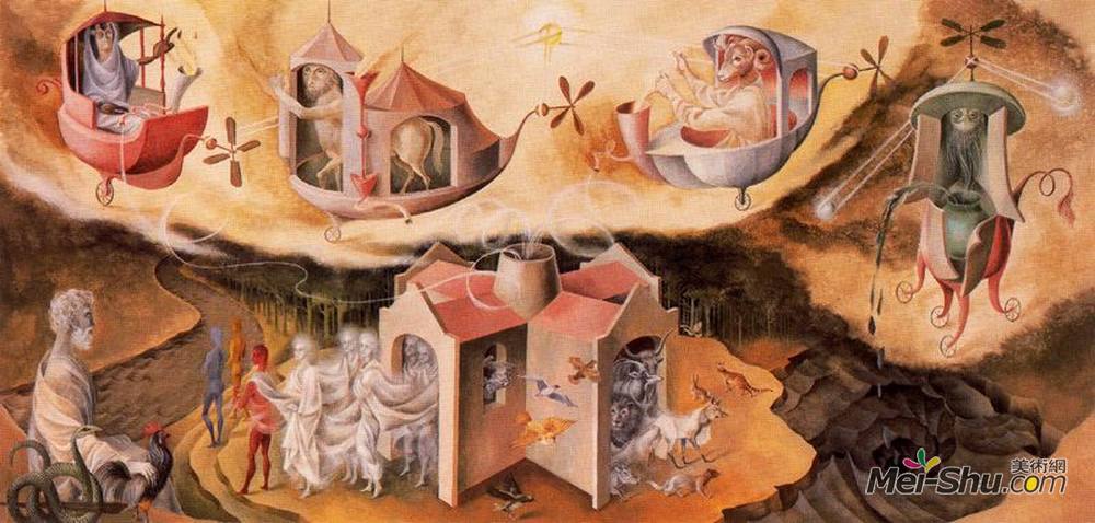 雷梅迪奥斯?瓦罗(Remedios Varo)高清作品《创造世界或缩影》