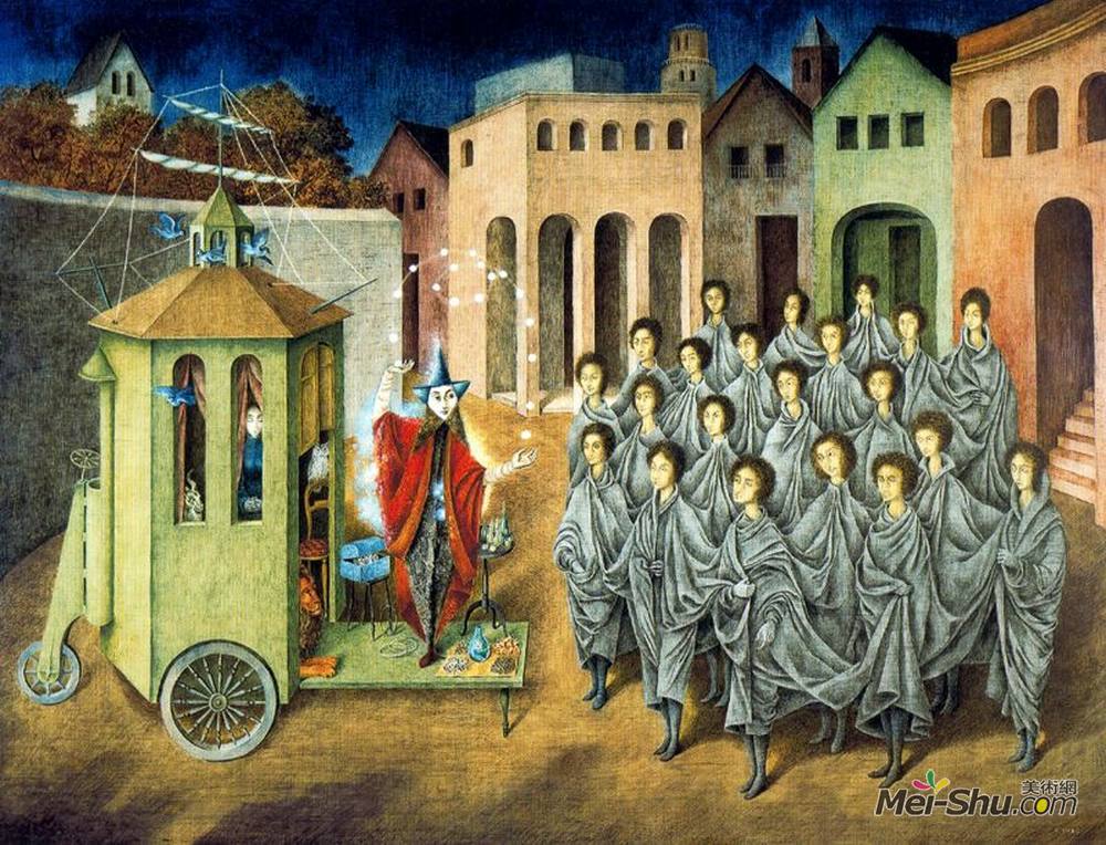 雷梅迪奥斯?瓦罗(Remedios Varo)高清作品《风尘知已》