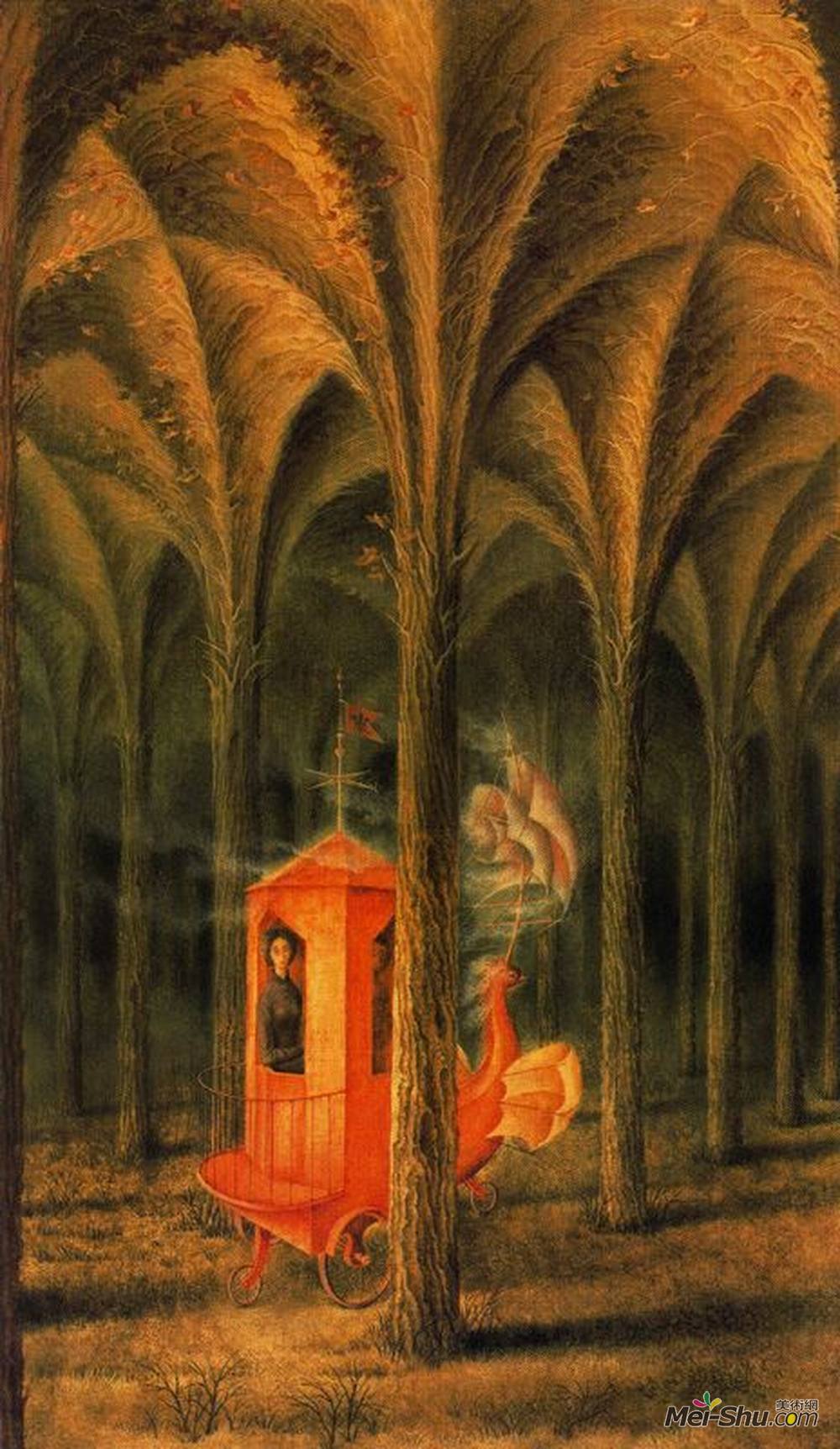 雷梅迪奥斯?瓦罗(Remedios Varo)高清作品《植物大教堂》