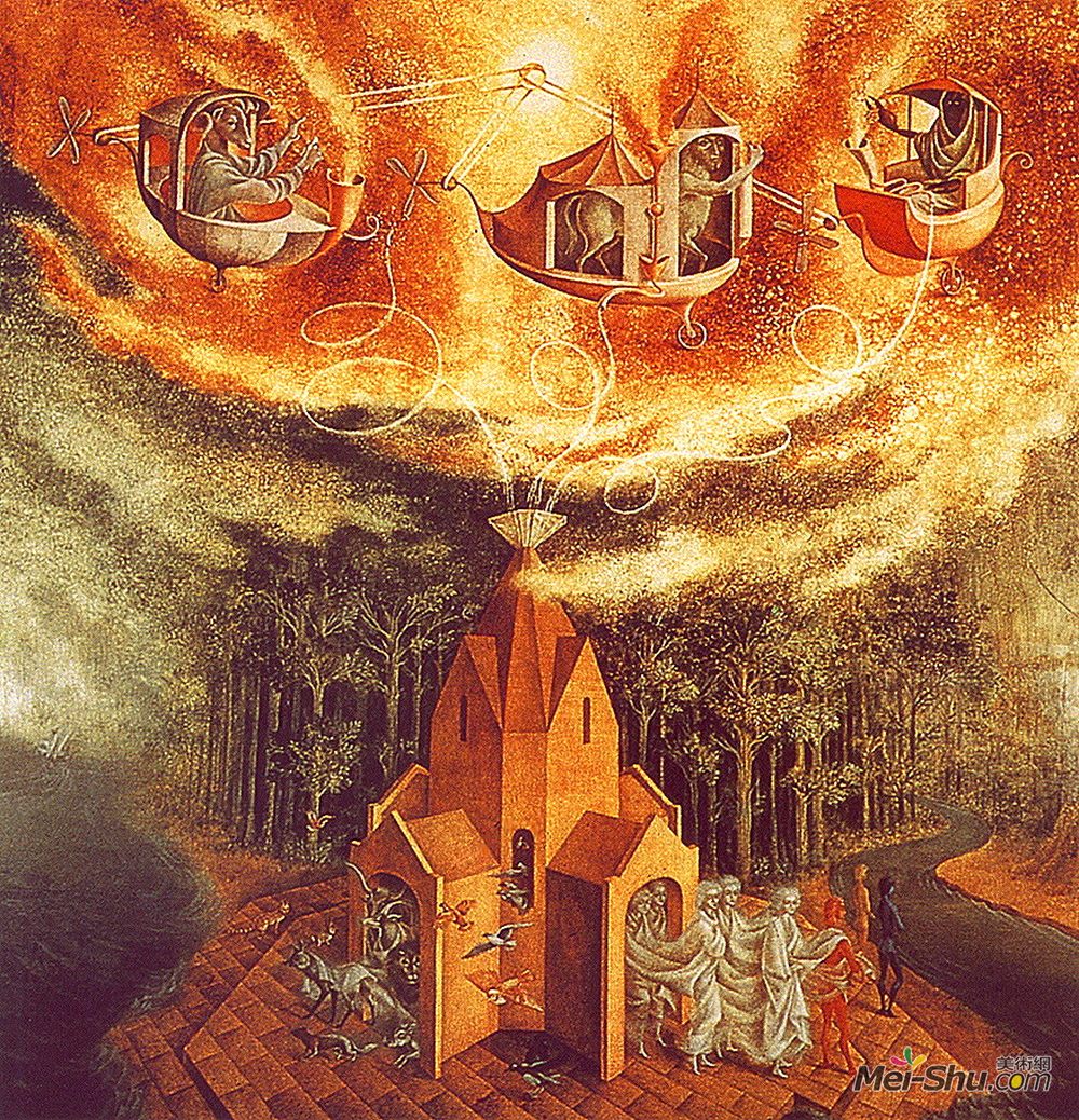 雷梅迪奥斯?瓦罗(Remedios Varo)高清作品《缩影》