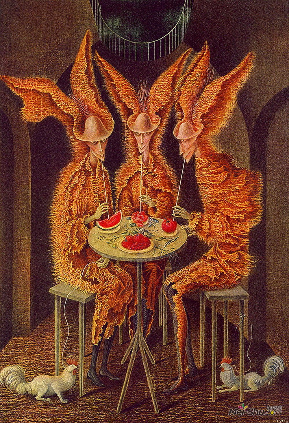 雷梅迪奥斯?瓦罗(Remedios Varo)高清作品《植物吸血鬼》