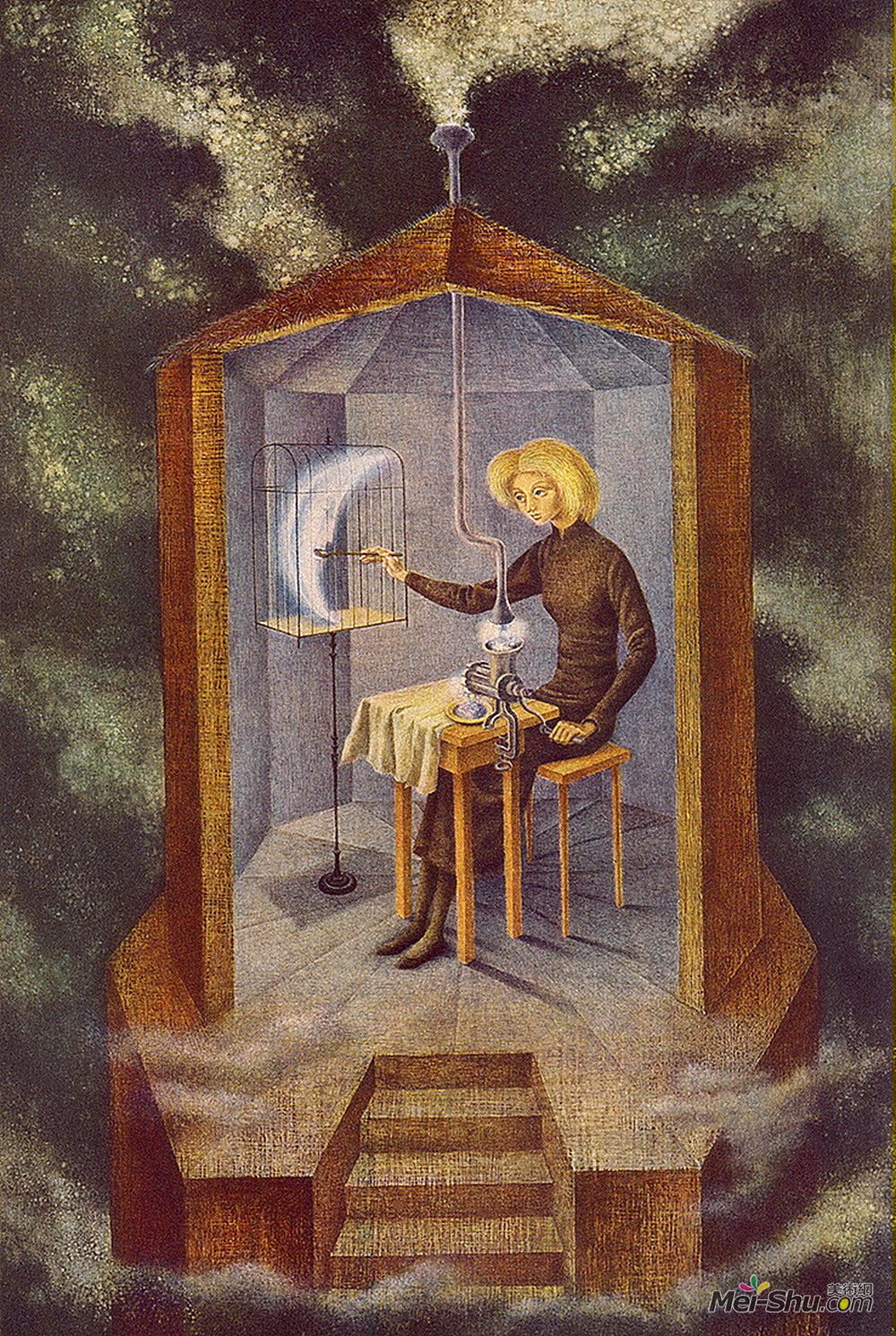 雷梅迪奥斯?瓦罗(Remedios Varo)高清作品《明星制造者》