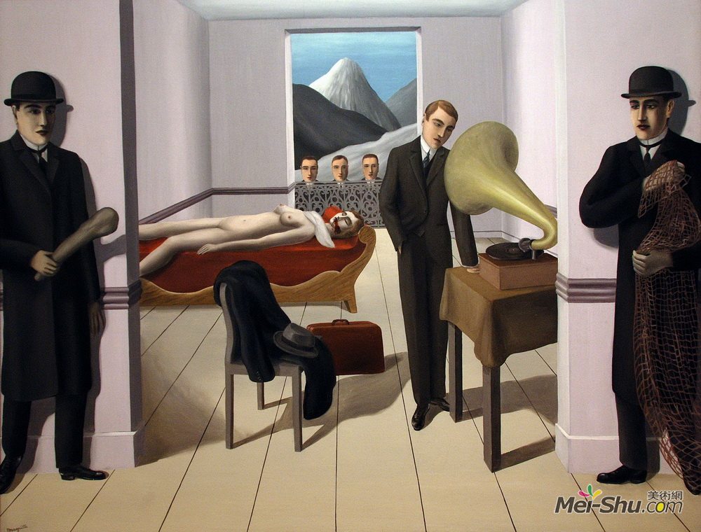 勒内·马格里特(Rene Magritte)高清作品《被威胁的刺客》