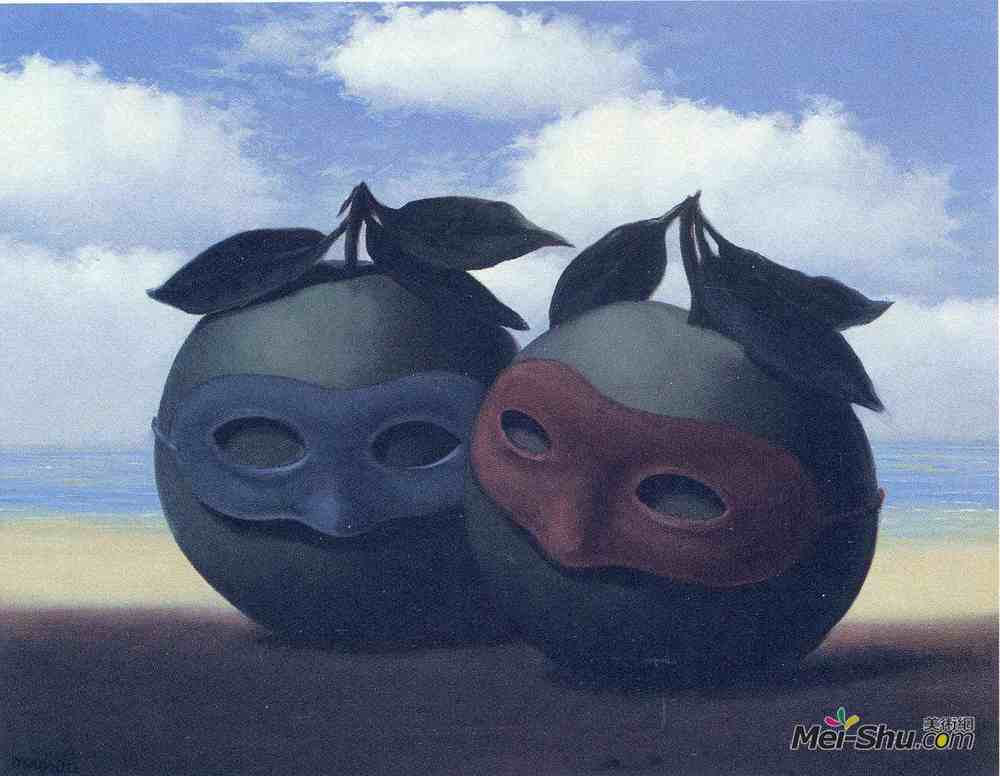 勒内·马格里特(Rene Magritte)高清作品《犹豫不决的华尔兹》