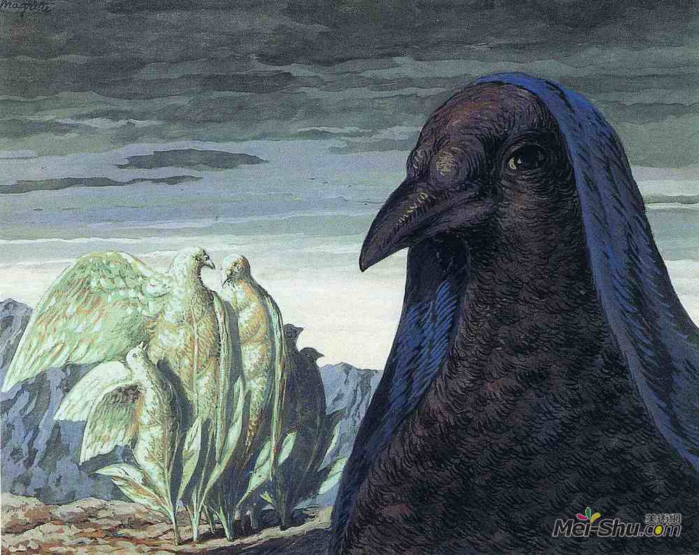 勒内·马格里特(Rene Magritte)高清作品《白马王子》