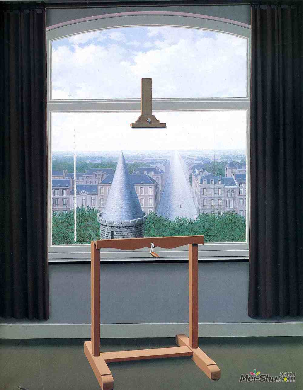 勒内·马格里特(Rene Magritte)高清作品《欧几里德走路的地方》