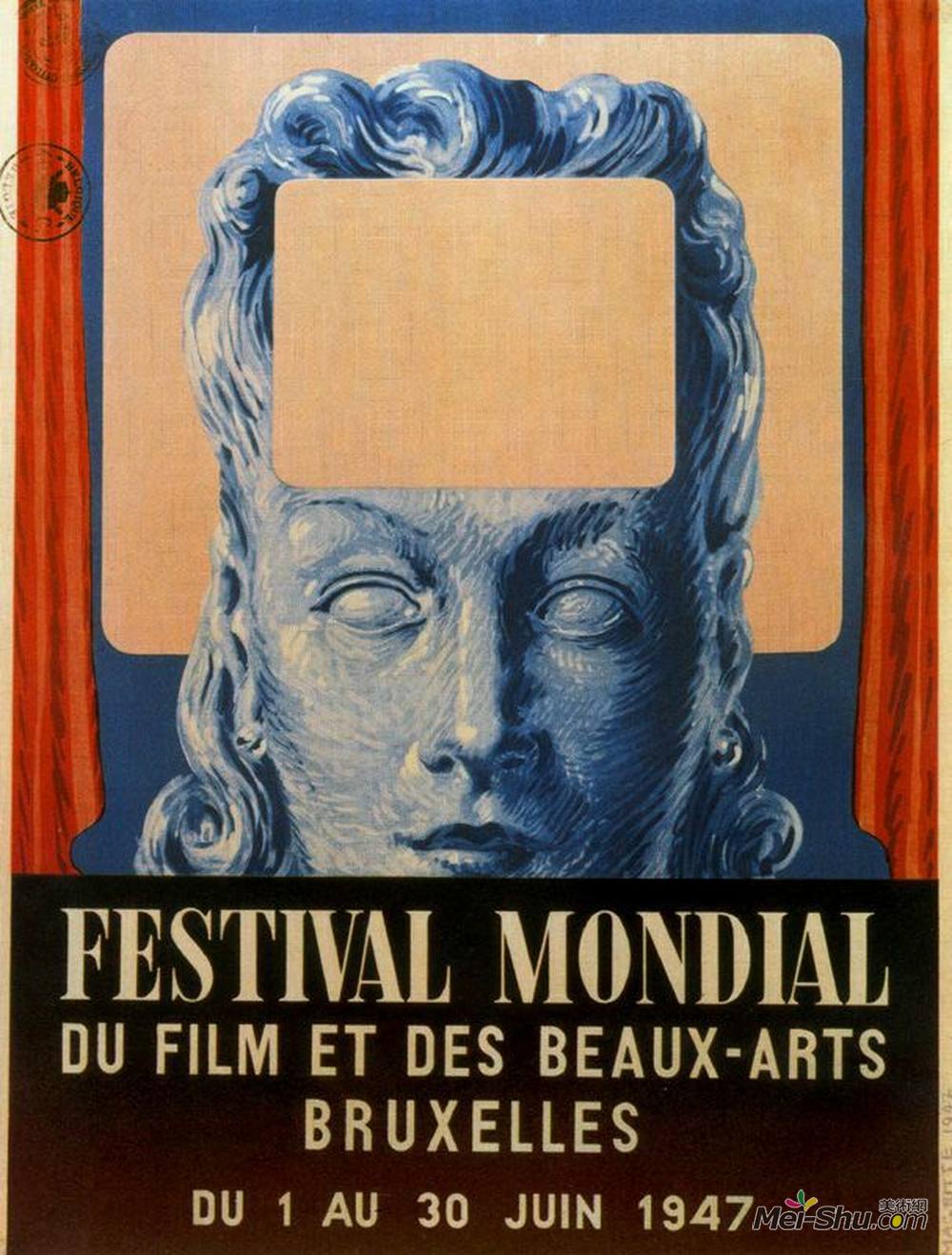 勒内·马格里特(Rene Magritte)高清作品《国际电影艺术节海报》