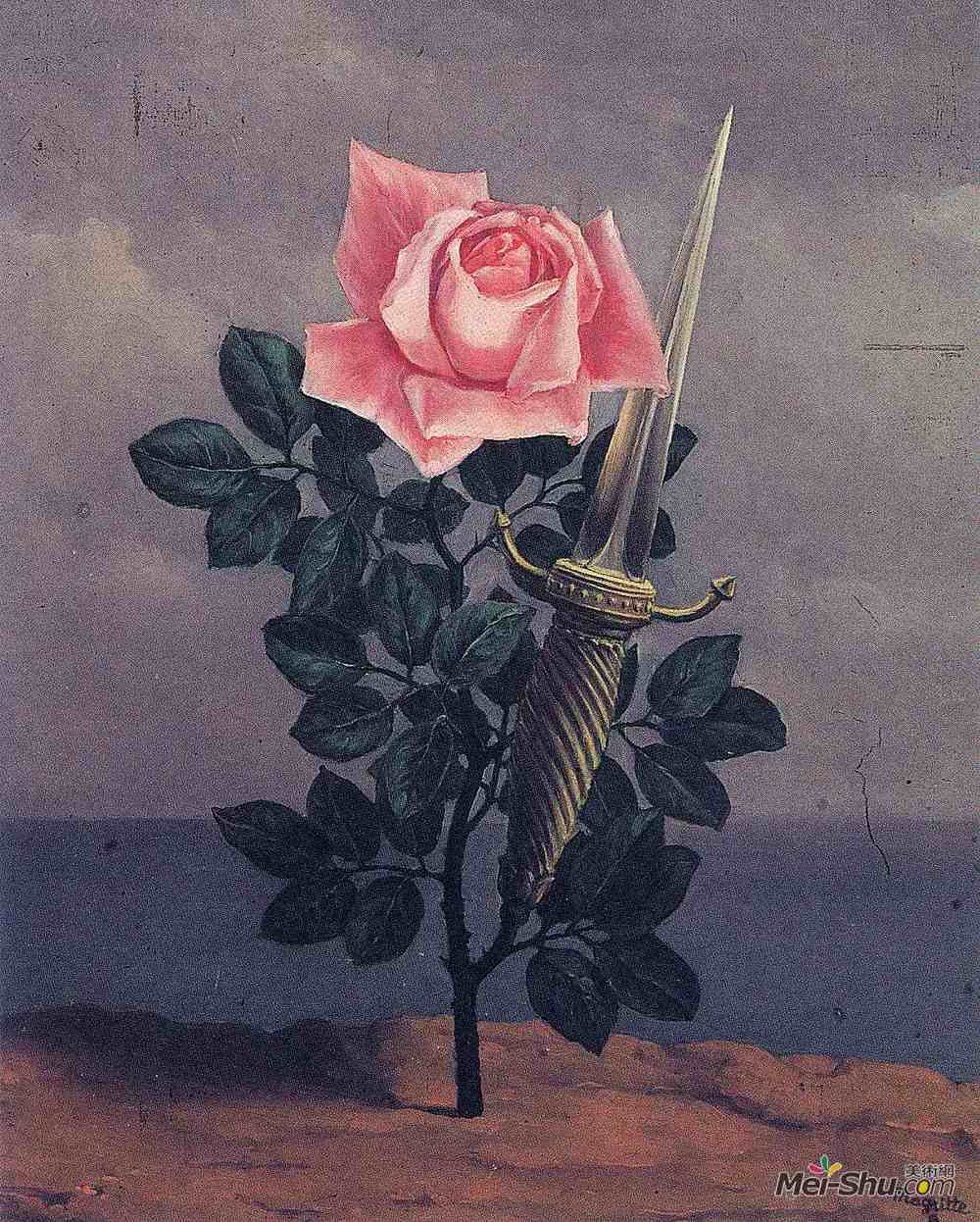 勒内·马格里特(Rene Magritte)高清作品《对心脏的打击》