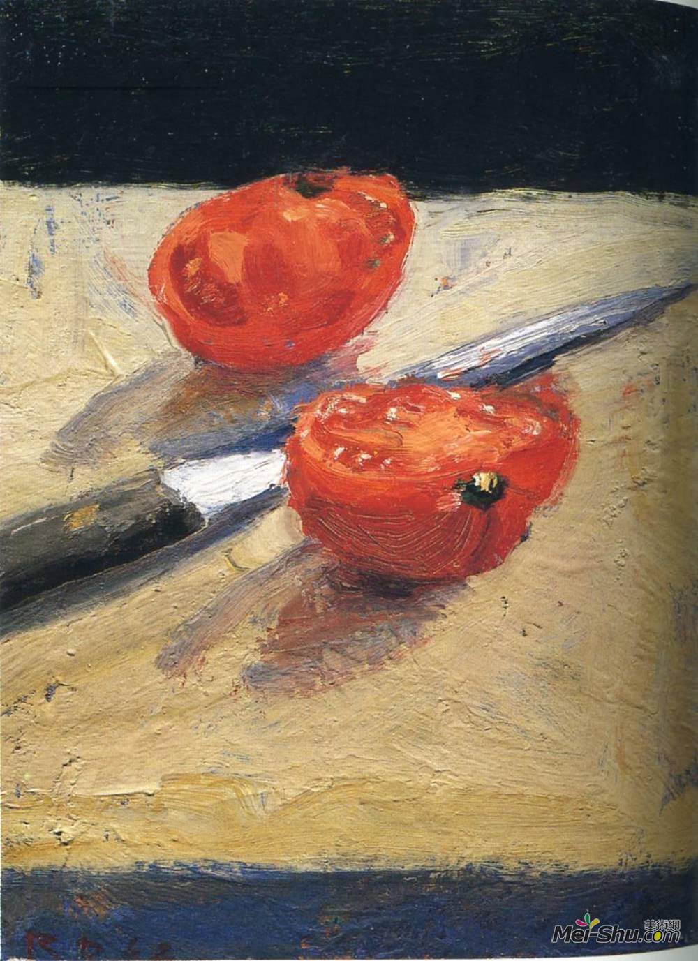 理查德德·迪本科恩(Richard Diebenkorn)高清作品《西红柿刀》
