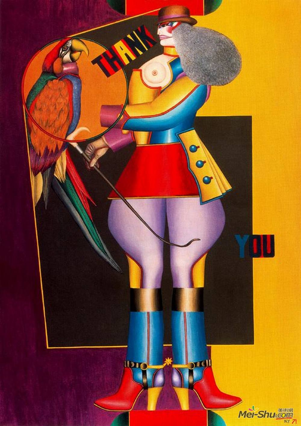 理查德德·林德纳(Richard Lindner)高清作品《谢谢您》