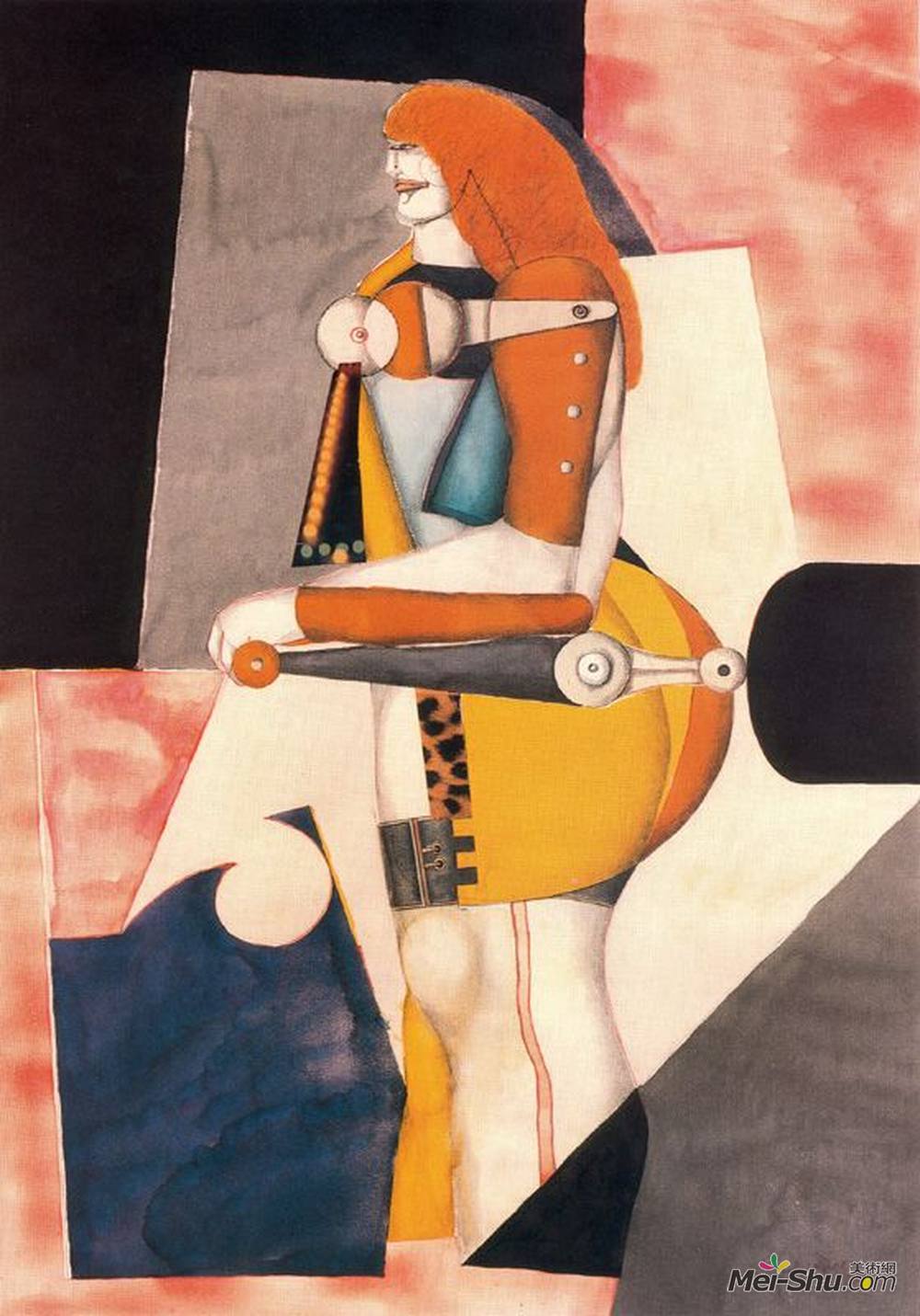 理查德德·林德纳(Richard Lindner)高清作品《女人》