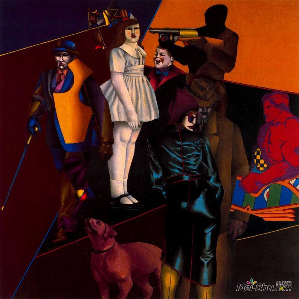 理查德德·林德纳(Richard Lindner)高清作品《街道》