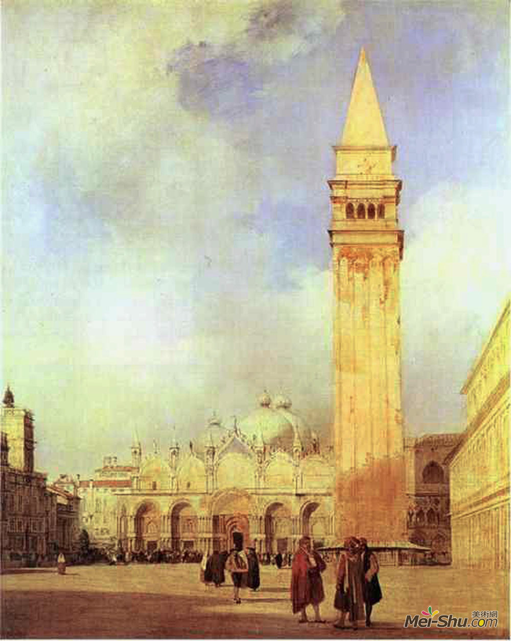 理查德德·帕克斯·伯宁顿(Richard Parkes Bonington)高清作品《圣马可，威尼斯》