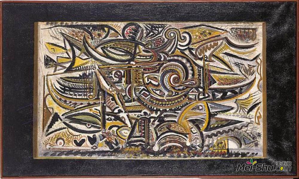 理查德德·波塞特-达特(Richard Pousette-Dart)高清作品《风中鸟》