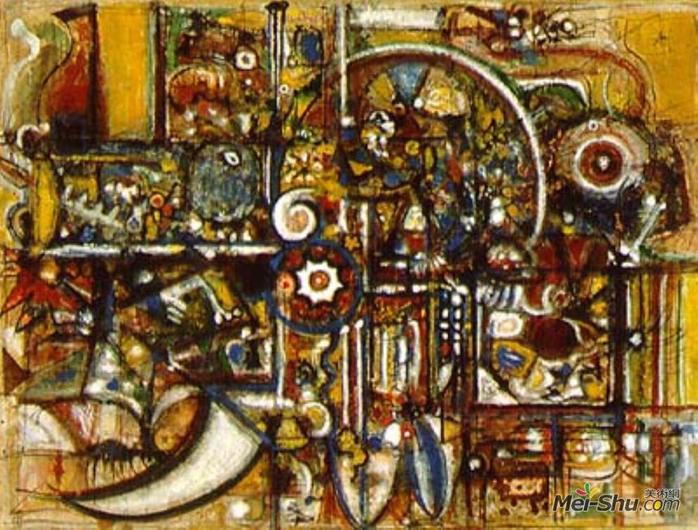 理查德德·波塞特-达特(Richard Pousette-Dart)高清作品《不透明和谐》