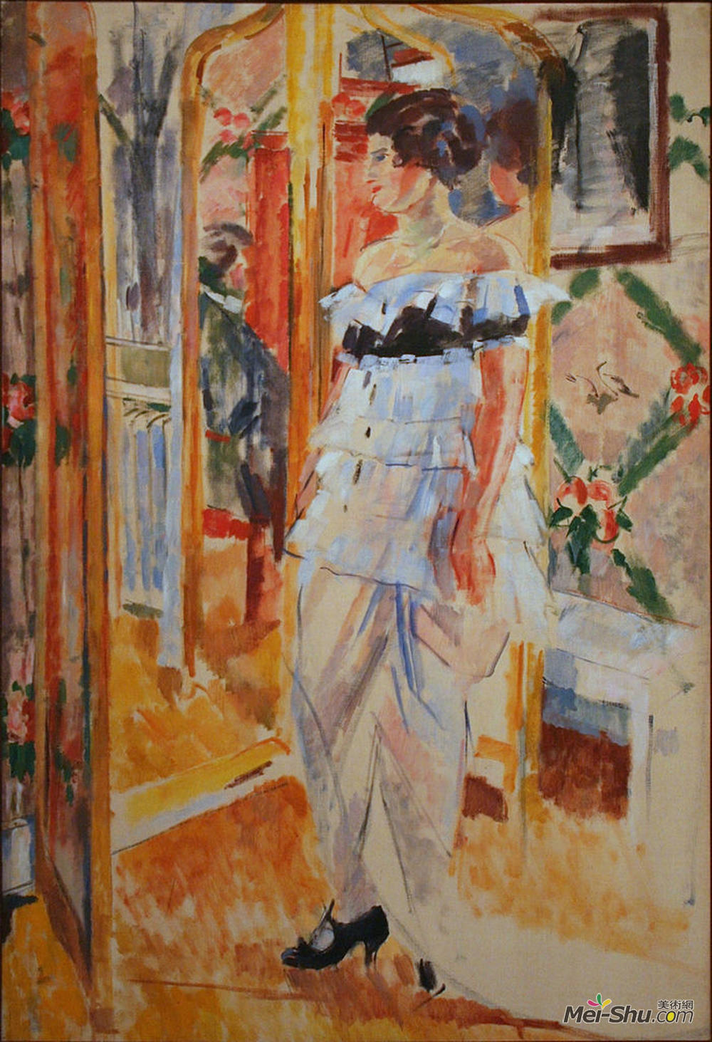 里克沃特斯(Rik Wouters)高清作品《吉鲁夫人画像》
