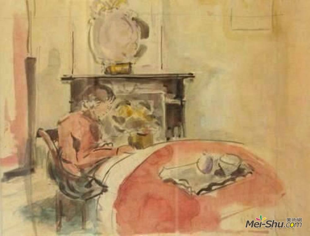 里克沃特斯(Rik Wouters)高清作品《读书女孩》