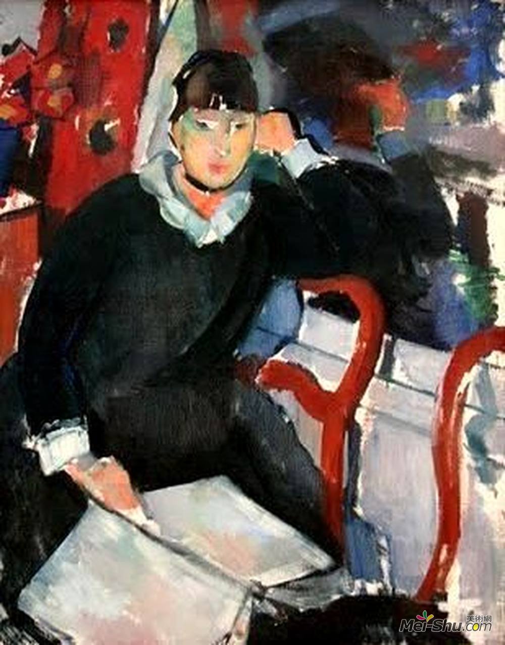 里克沃特斯(Rik Wouters)高清作品《坐着的女人》